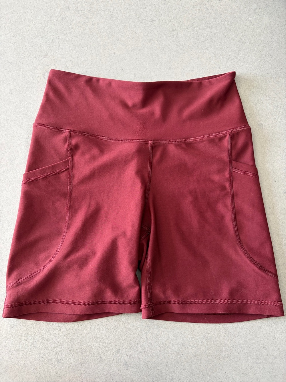 High-Waist Active Shorts with Side Pockets